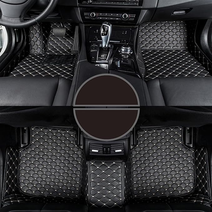 Car mat Custom Car Floor Mats for mercedess-benzs CLA CLA180 CLA200 CLA220 CLA250 CLA260 Auto Foot Accessories Carpets (Color : Black White)