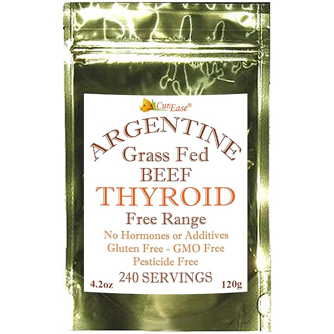 Beef Thyroid Powder - Grass Fed &amp Finished Argentine (4.2oz)