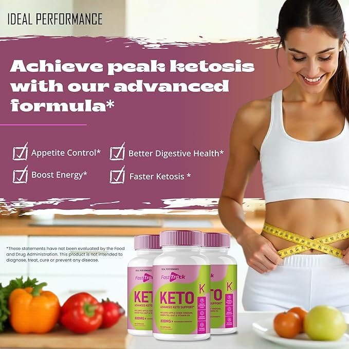 Fast Track Keto Capsules Fasttrack Advanced Formula Supplement Pills - Maximum Strength Fast Track Health and Wellness Capsules All Natural Keto Pills Fasttrack Keto Reviews (3 Pack)