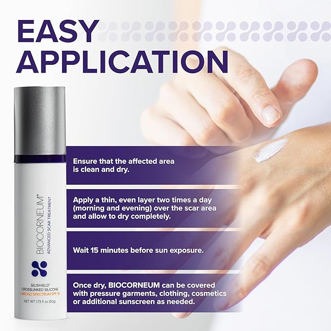 Advanced Scar Gel with Silishield® &amp SPF 30 50g – Silicone-Based Water-Resistant Fast-Drying Scar Cream for Surgical Scars Burns &amp Injury – Made in USA Safe for Kids 6+ – Surgeon Recommend
