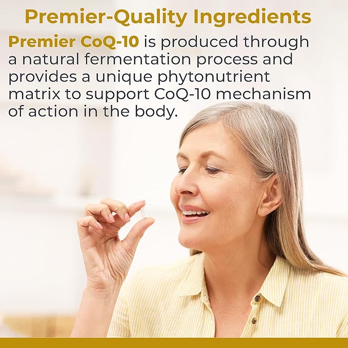 Premier Research Labs CoQ10 - Coenzyme Q10 Co Q 10 Supplement 100mg Capsules Ubiquinol Co Enzyme Q-10 with Red Algae &amp MCT Oil - 60 Vegetarian Capsules
