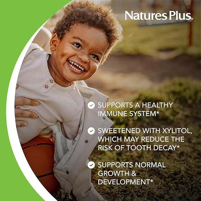 NaturesPlus Animal Parade Gold Children's Multivitamin Grape Flavor - 120 Chewable Animal Shaped Tablets Pack of 2 - Vegan Gluten Free - 120 Servings