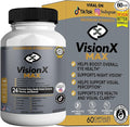 VisionX Maximum Strength Eye Health Supplement 24 Premium Vision Herbal Extracts Vitamins Minerals 60 Capsules 30-Day Supply (1)