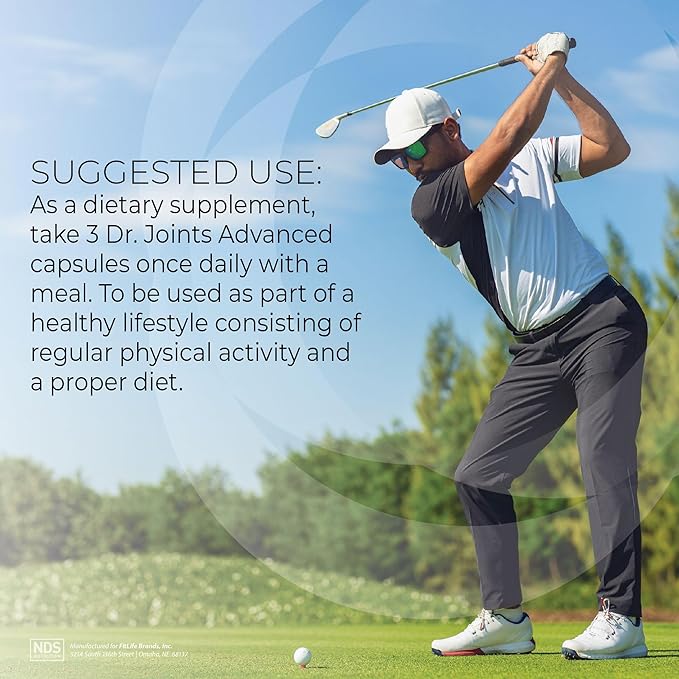 Dr. Joints NDS Nutrition Advanced - Joint Health Formula with FruiteX-B Glucosamine &amp Chondroitin - Improved Mobility &amp Flexibility - 90 Capsules