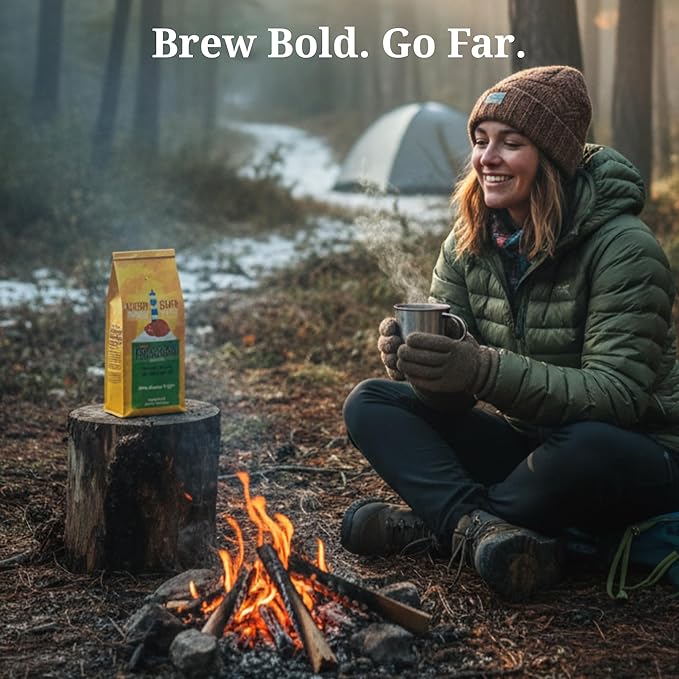 Sleepy Bear Dark Roast Decaf Coffee – Bold Ground French Roast Smooth Arabica No Bitterness Michigan Made 16oz Resealable Bag (1 16 oz)