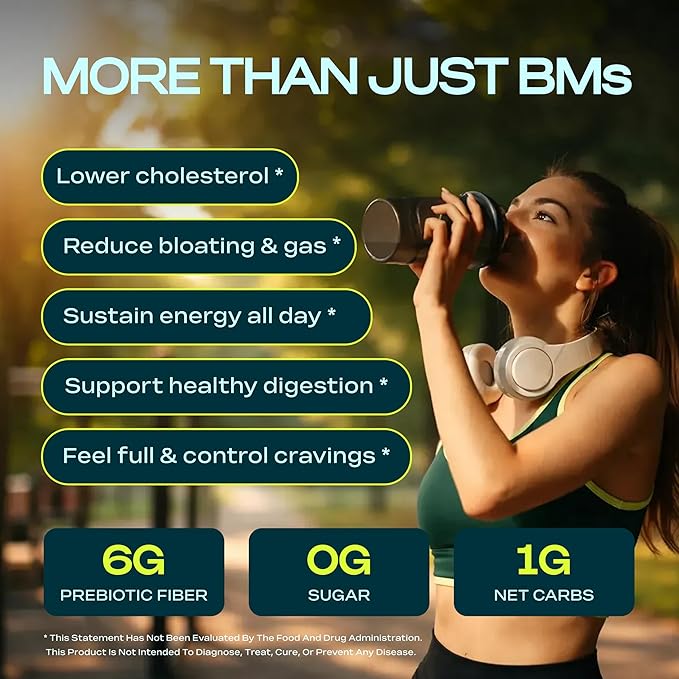 Prebiotic Fiber Supplement for Women &amp Men – 6g Prebiotic Fiber Powder – Daily Blend for Gut Health Bloating Regular Digestion &amp Energy – Soluble &amp Insoluble Sugar Free Unflavored 30