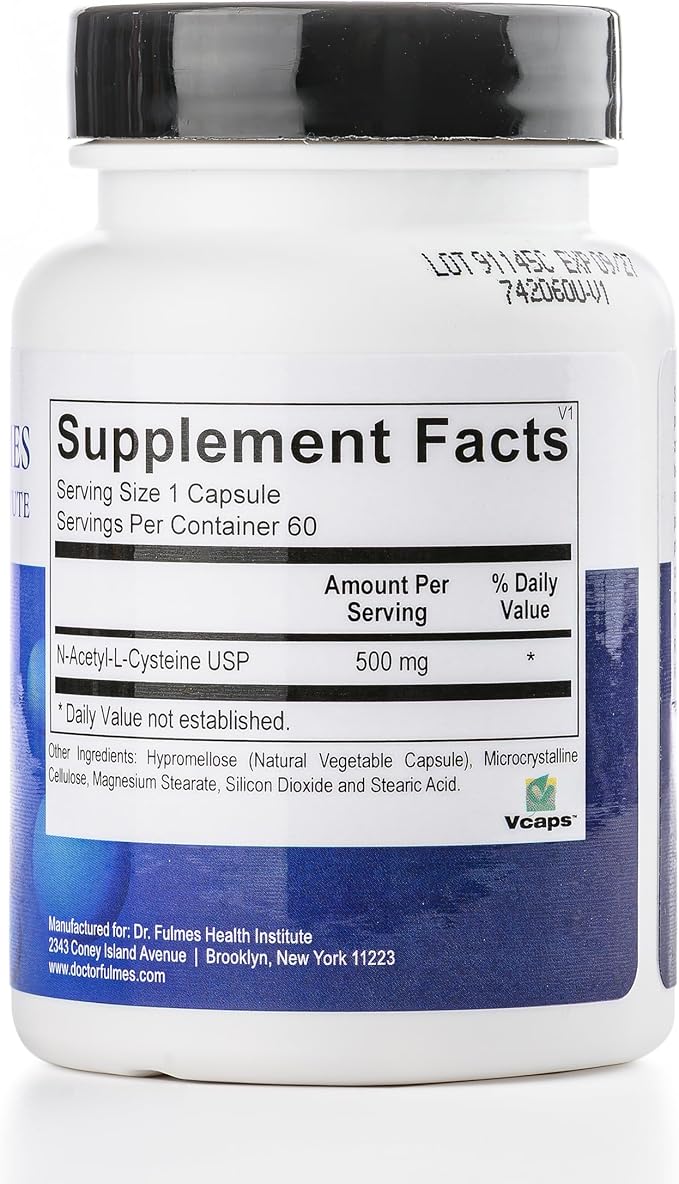 Dr. Fulmes N-Acetyl Cysteine (NAC) Advanced Antioxidant &amp Detoxification Support