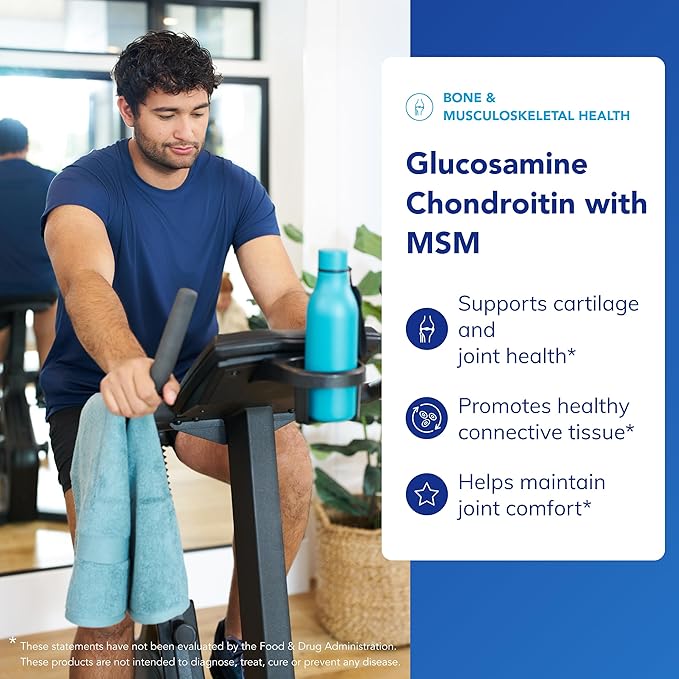 Pure Encapsulations Glucosamine Chondroitin with MSM - Supports Joint Health &amp Normal Cartilage Formation* - Maintains Enzyme Activity - Gluten-Free &amp Non-GMO - 240 Capsules