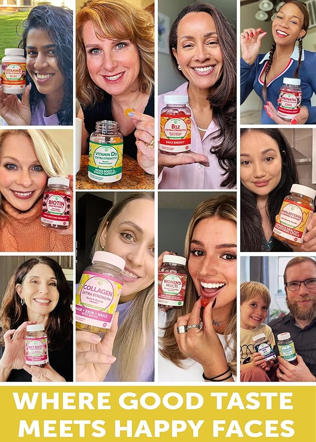 Lunakai Collagen Gummies - Tastiest Proprietary Formula - 200mg Hydrolyzed Collagen Gummies for Women and Men with Biotin Zinc Vitamin C and E - Non-GMO Anti Aging Supplement for Women - 6 Pack