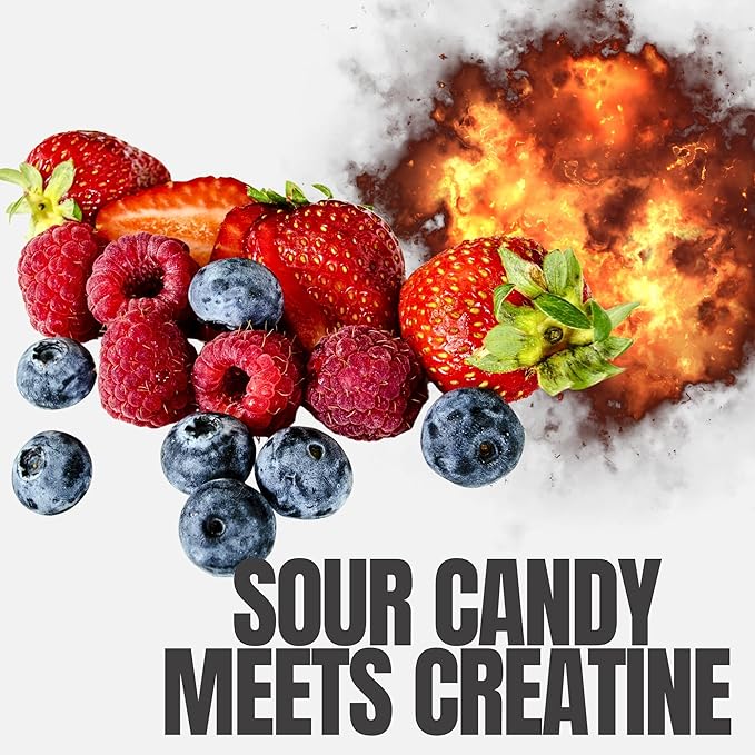 Ketostat Creatine Tablet Chews 150ct 5G Micronized Monohydrate Sour Candy Mixed Berry Flavor