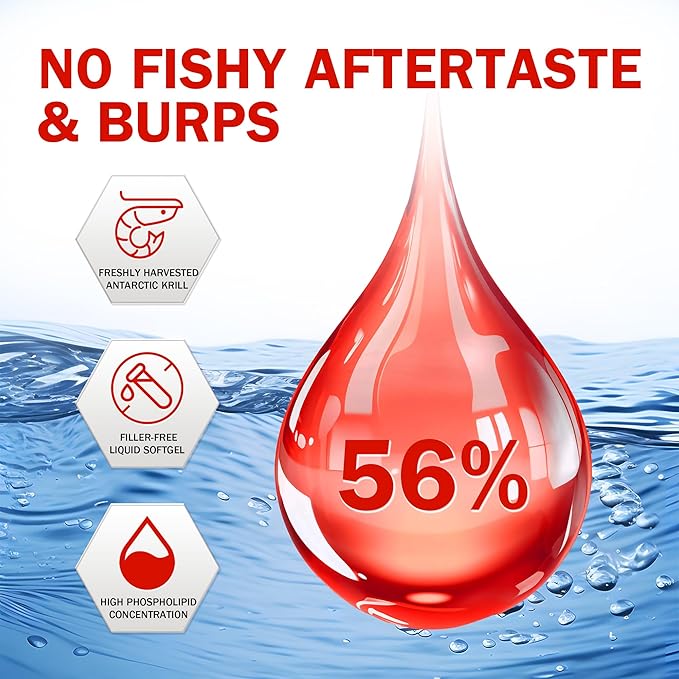 NYO3 Krill Oil Omega 3 Supplement 1000mg 270 Softgels EPA &amp DHA Pure Antarctic Krill Oil with Astaxanthin and 56% Phospholipids Laboratory Tested