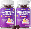 Magnesium Gummies Supplement for Kids 4+: Organic Chewable Supplement with Citrate Magnesium VitaminB6 D3 Zinc L-Theanine - Extra Strength Zzz Aid Overall Health Support for Kids(120Count)