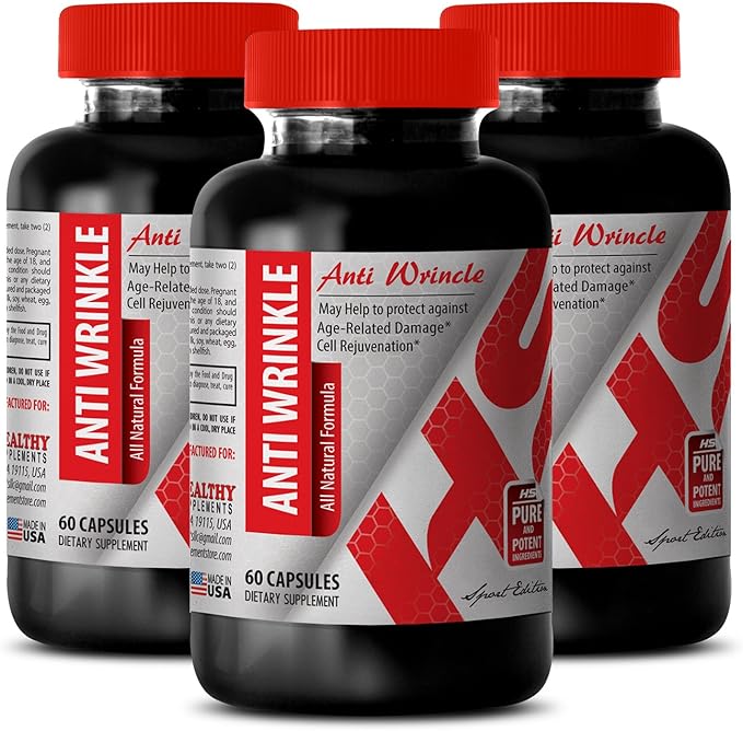 Anti-Wrinkle Supplement - Collagen and Green Tea Green Tea and Resveratrol Grape Seed Glow Aloe Vera Hydration Resveratrol Glow Anti-Wrinkle Turmeric Turmeric Touch Hyaluronic Acid 2Bot