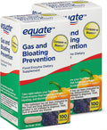 Gas Relief and Prevention Food Enzyme – 100 Capsules Anti Gas Supplement for Adults Gas Bloating Support for Men and Women Digestive Enzyme Capsules (Pack of 2)