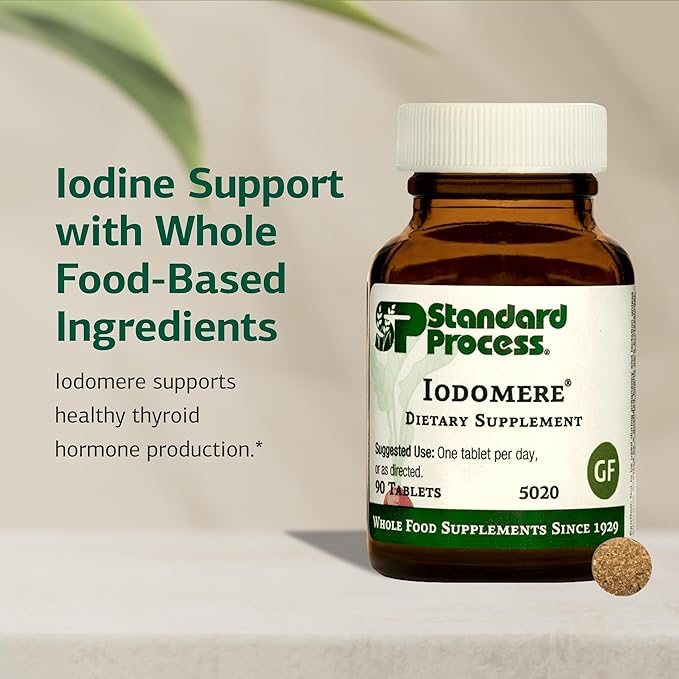 Standard Process Iodomere - Daily Supplement to Support Your Metabolism Immune Function &amp Thyroid Hormone Production - Gluten-Free Non-Dairy &amp Non-Soy - 90 Tablets (90 Servings)