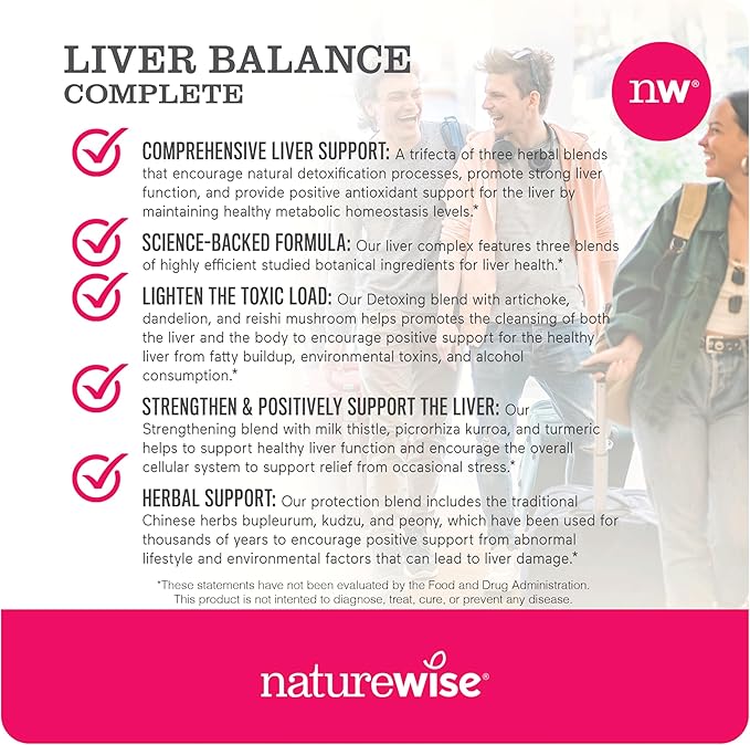 NatureWise [1] CLA 1300 - Non-Stimulating Non-GMO - 90 Softgels[30-Day Supply] + [1] Liver Balance - Milk Thistle Dandelion Turmeric - 120 Capsules[60-Day Supply]