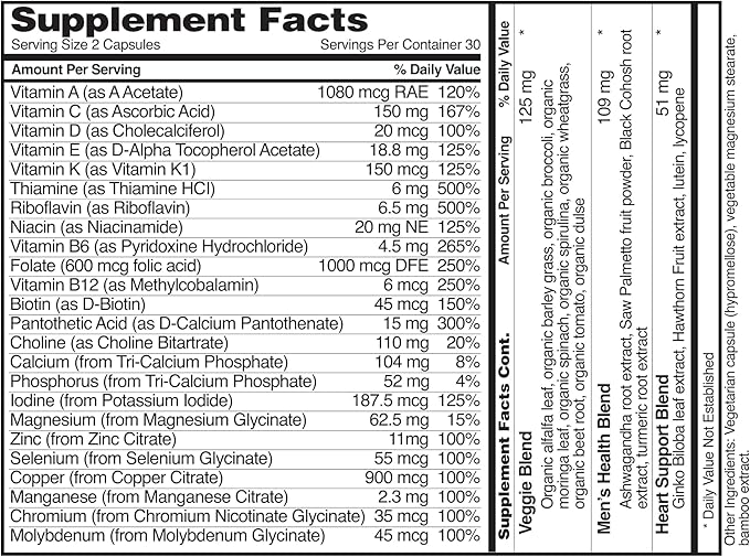 Snap Supplements Nitric Oxide Booster + Men's Daily Multi Vitamin Bundle 90 + 60 Capsules