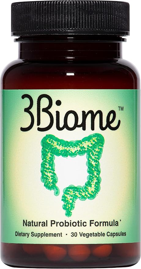 3Biome - Natural Probiotic Supplement - Non-GMO Vegan Gluten-Free