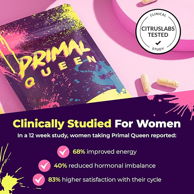 Primal Queen Female-Optimized Beef Organ Superfood Supplement (Beef Liver Kidney Heart &amp 3 More) - 100% Grass Fed Pasture Raised Cattle - Balance Hormones Energy &amp More for Women (Pack o