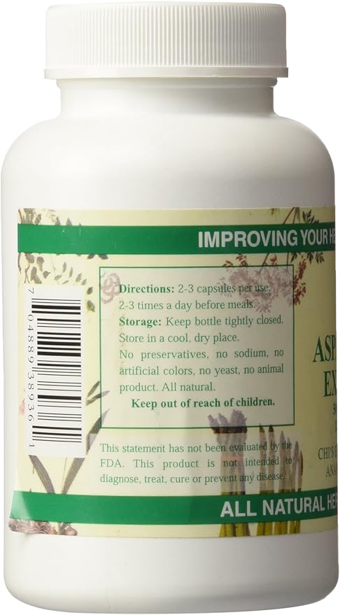 Chi's Enterprise – Asparagus Extract 120 Capsules