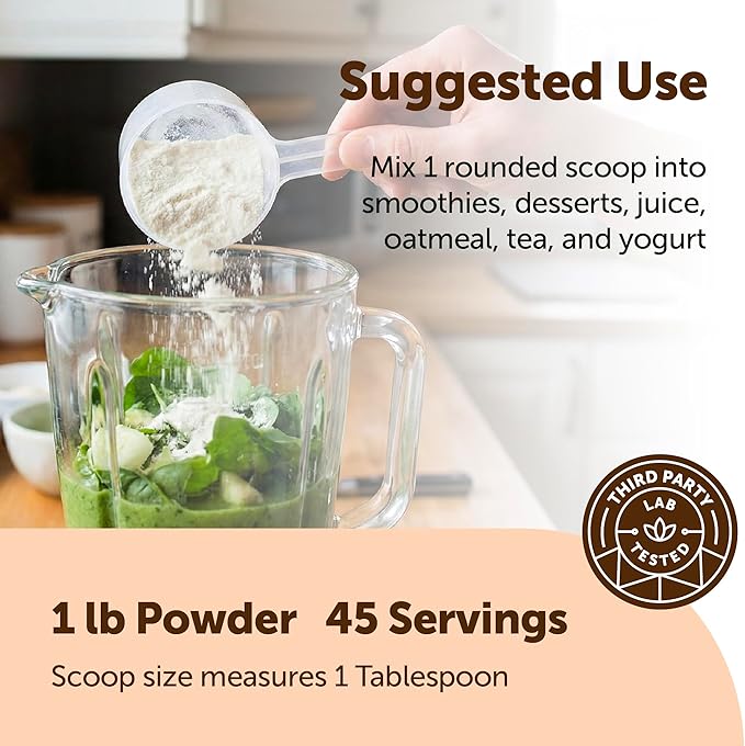 Micro Ingredients Organic MCT Oil Powder with Prebiotic Fiber1 Pound (16 Ounce) | C8 MCT Oil for Coffee Creamer | No GMOs Keto Diet Vegan