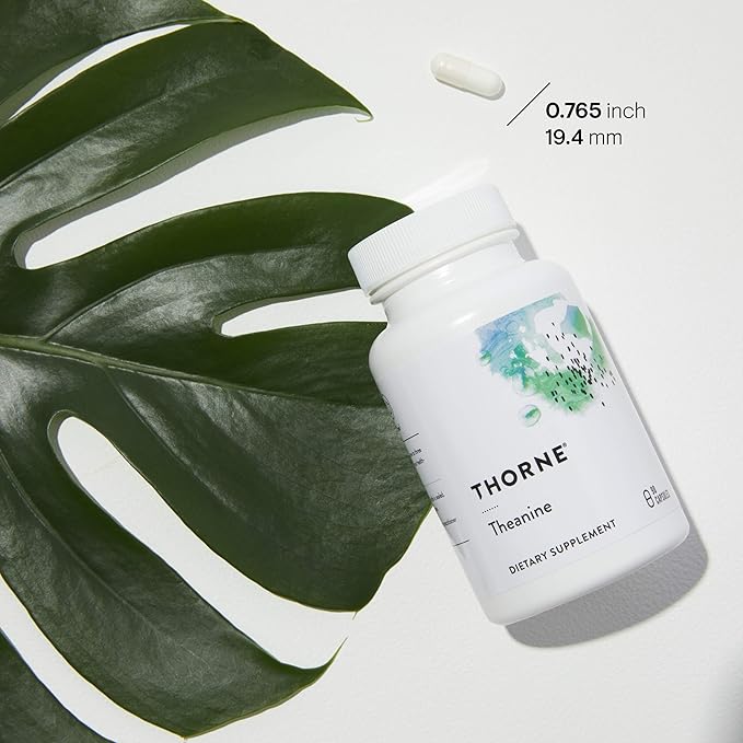 THORNE - Relax &amp Restore Bundle - L-Theanine and PharmaGABA-100 Duo for Stress Relief &amp Relaxation - 60 to 90 Servings