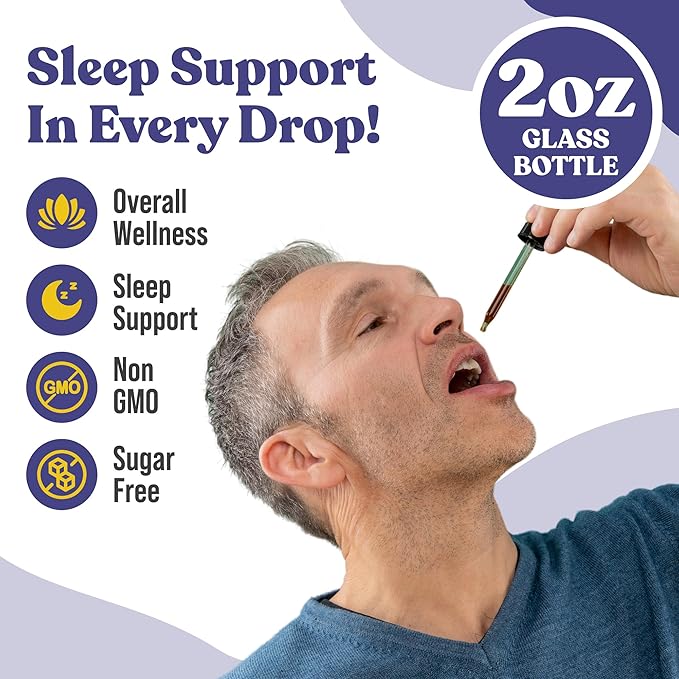 Rejuvica Health NoctuRest Natural Sleep-Aid with Valerian and Melatonin - All-Natural Liquid Formula for 2X Absorption - Magnesium L-Theanine &amp More