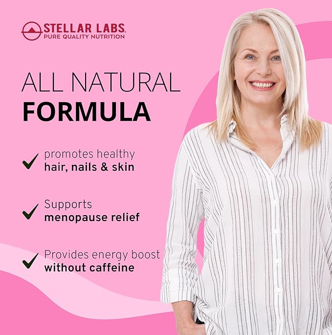 Stellar Labs Low FODMAP Vegan Women's Ultra Multi-Vitamin | Easy to Digest Daily Multivitamin Without Iron | Low Energy Supplement Female Support | Easy to Swallow Veggie Capsules | 60 Count