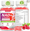 NAD Gummies 12-in-1 NAD Supplements for Women &amp Men NAD+ with Nicotinamide Riboside Resveratrol Quercetin for Anti-Aging Cell Regeneration DNA Repair Raspberry Flavor 120Ct