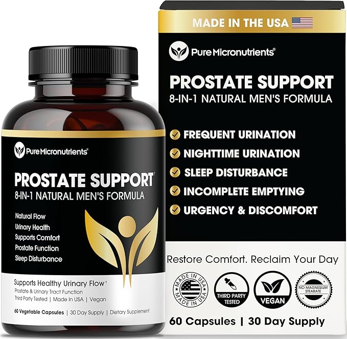 Pure Micronutrients Advanced Prostate Health Supplement - Saw Palmetto Beta-Sitosterol Stinging Nettle Root &amp Lycopene - Bladder Control &amp Urinary Support Supplements for Men