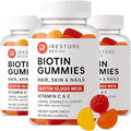 iRestore Hair Gummy Vitamins Vegan Biotin Gummies for Hair Skin and Nails Hair Growth Gummies for Women &amp Men Biotin 10000mcg 3PK