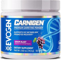 Evogen Carnigen - Premium Carnitine Powder | Supports Fat Metabolism &amp Promotes Recovery | Stimulant-Free L Carnitine Supplement Matrix with Acetyl L-Carnitine | Grape | 50 Servings
