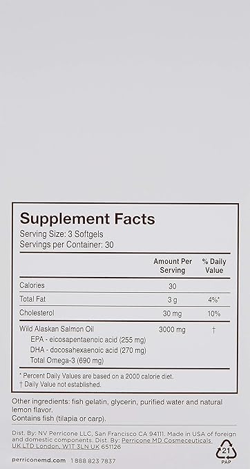 Perricone MD Omega 3 Supplements