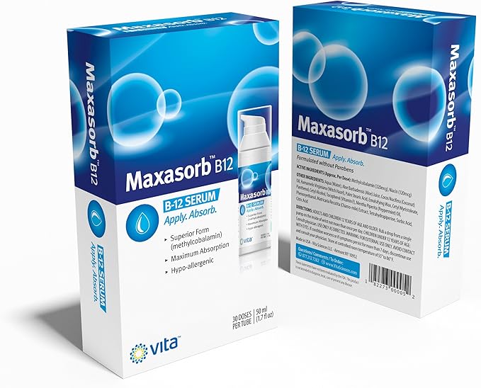 Vita Sciences Vitamin B12 Cream Methyl B-12 Methylcobalamin B12 1000 mcg Energy Health &amp Vibrant Skin Powerful Topical B12 Skin Cream - Helps with Eczema &amp Psoriasis.Energy Like B12 Patch