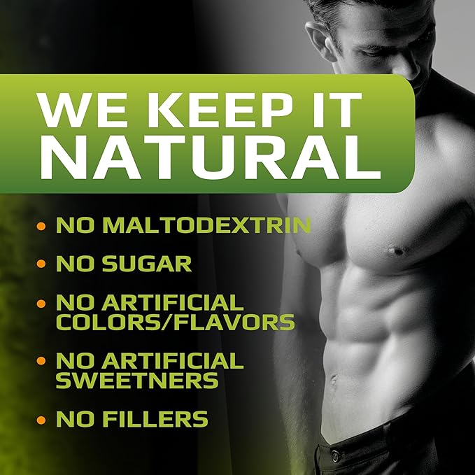 MFL Muscle Creatine | 3 Forms of Micronized Creatine | 10g | 0 Sugar | Sweetened with Stevia | All-Natural | 60 Servings (Fruit Punch)