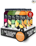 O2 Living Juice Cold Pressed Drink Variety Flavors Pack - Organic Juice Drinks - No Added Sugars or Water Natural Sweetness from Fruits Rich in Nutrients &amp Vitamins Non-GMO - 12oz 10-Pack