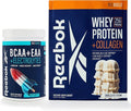Reebok Post-Workout Amino Acids + Protein Bundle: REEcover Rocket Moon Pop + REEbuild Vanilla Ice Cream | Muscle Recovery Hydration Strength Joint Support