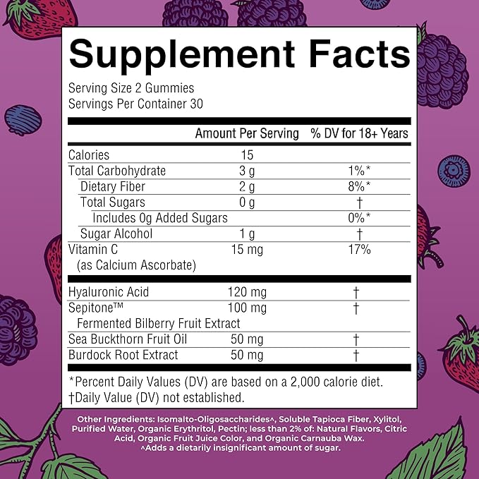 MaryRuth's Skin Restore + Renew Gummies With Hyaluronic Acid | Skin Hydration | Clinically Shown in Women to Reduce Fine Wrinkles &amp Improve Skin Firmness | Vegan Collagen Production | 60 Gummies