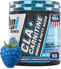 BPI Sports CLA+Carnitine – CLA L Carnitine &amp Linoleic Acid – L Carnitine Supplement for Weight Loss Metabolism &amp Lean Muscle – Caffeine Free – Blue Raspberry – 50 Servings – 12.34 oz