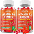 Vitamin B2 Gummies Riboflavin Supplement with Magnesium for Kids &amp Adults B2 Gummies for Migraine Relief &amp Nervous System Support Vegan Sugar-Free Raspberry Flavor 120 Count
