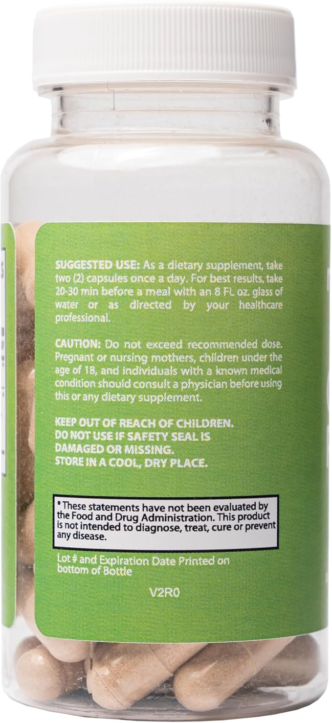 Green Tea Extract Capsules with EGCG and Green Coffee Bean Extract - Organic Herbal Supplement with Digestion Support for Women and Men Vegan 60 Pills