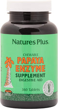 NaturesPlus Papaya Enzyme - 360 Chewable Tablets - Digestive Aid Supplement with Amylase &amp Protease - Helps Reduce Gas Bloating Stomach Upset &amp Discomfort - Vegan Gluten Free - 360 Servings