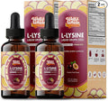 L-Lysine Supplement Liquid Drops | L-Lysine 1000mg Tincture with Vitamin A C and B12 for Adults &amp Kids | Immune Support Skin &amp Lips Health Collagen Synthesis | Non-GMO Vegan 4 Fl Oz (120