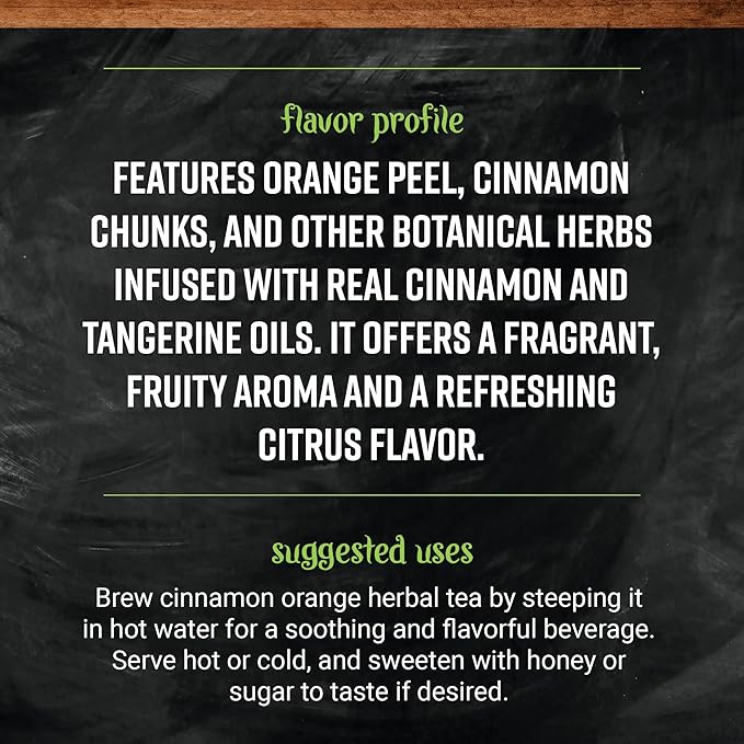 Frontier Bulk Cinnamon Orange Herbal Tea 16 Ounce