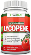 Lycopene - 10MG - 120 Softgels - 3 Month Supply - Premium Quality Antioxidant - 100% Natural Tomato - Great for Prostate Health Immune System Support Heart Health and Eyesight Support