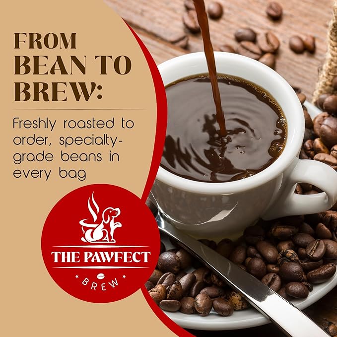 Dog Lovers’ Coffee – Bali Blue Moon by The Pawfect Brew | Medium-Dark Roast Drip 2LB| Single-Origin Specialty Grade Freshly Roasted | 25% Profits Donated to Animal Rescue
