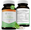 Double Butyrate Gut Health Supplement | Probiotic &amp Postbiotic Digestive Supplements for Gut Support | Enhances Immune Brain &amp Nervous System Function | Odor-Free Formula | 120 caps