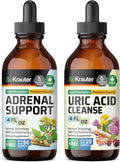BIO KRAUTER Adrenal Support Tincture 4 Fl. Oz. &amp Uric Acid Support Tincture 4 Fl. Oz.