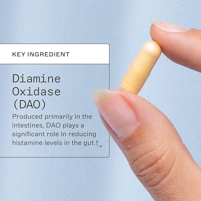 Amy Myers MD Histazyme - Diamine Oxidase Dao Enzyme Supplement Histamine Blocker to Support Healthy Digestion Food Derived Histamine Intolerance (HI) - 60 Capsules - Bottle