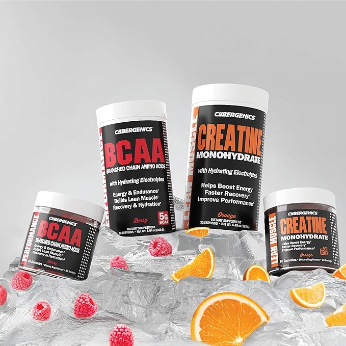 Creatine Monohydrate Gummies Pure Creatine Supports Muscle Recovery Improve Performance and Strength Gluten Free 60 Servings Orange Flavor